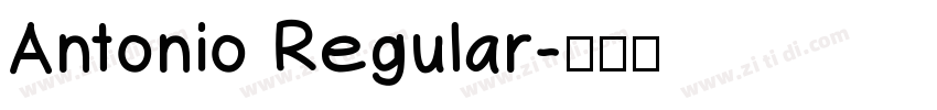 Antonio Regular字体转换